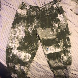 Green Graphite Pants